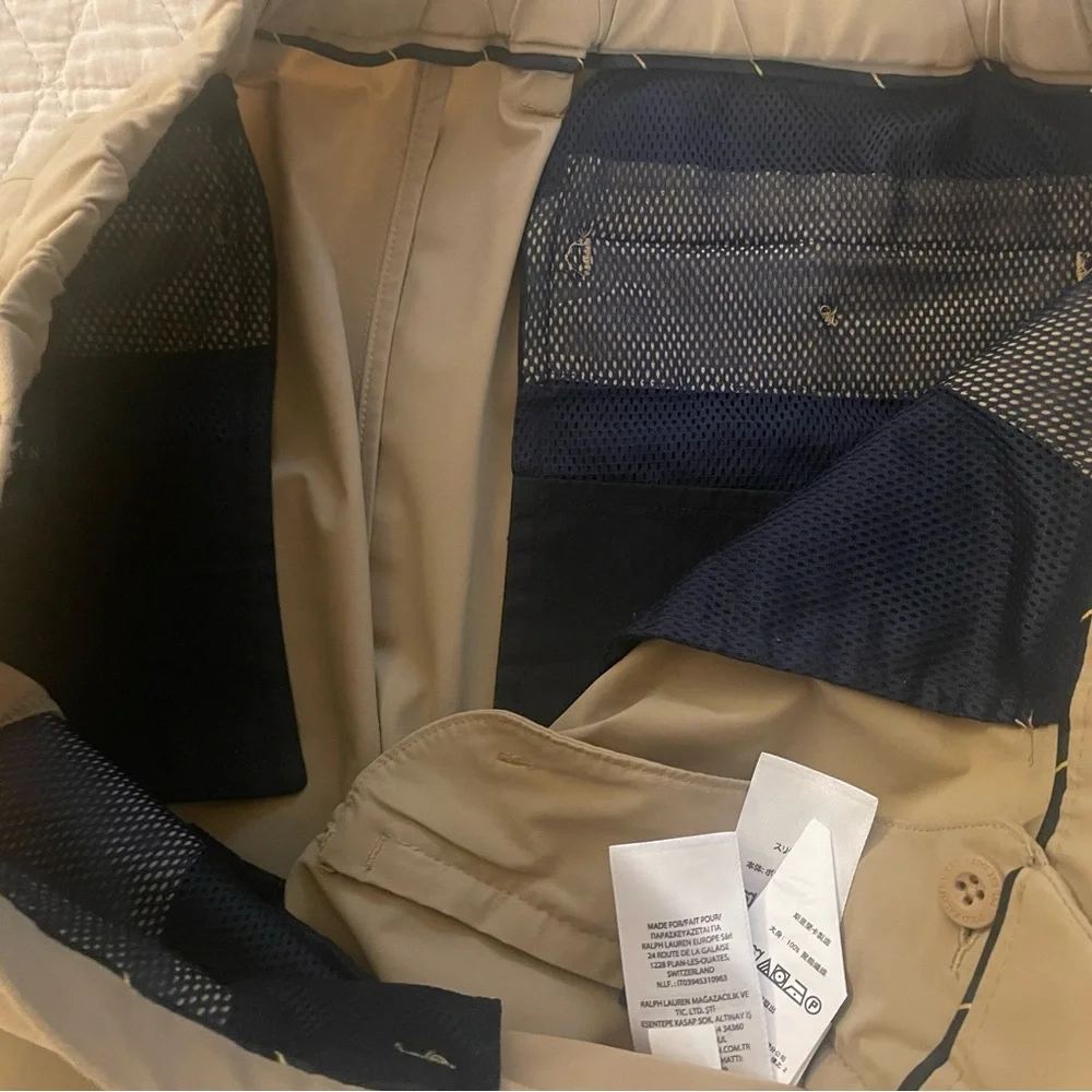 POLO‎ RALPH LAUREN Straight Fit Performance Chino Pant in Khaki Size 36 $148